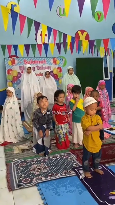 Praktik Sholat Berjamaah di TPA DWP Melati UM #daycare #anaksholih #tamananakanak