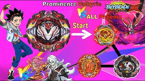 베이블레이드 버스트 다이너마이트 DB 【프로미넌스 발키리 VS ALL 피닉스】 Beyblade Burst DB ベイブレードバーストDB