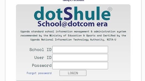 How to access your dotShule school account  as a first time user (teacher, parent or student)
