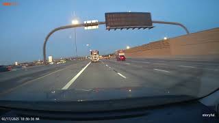 Terrifying Moment Car Catches Fire After Being RearEnded