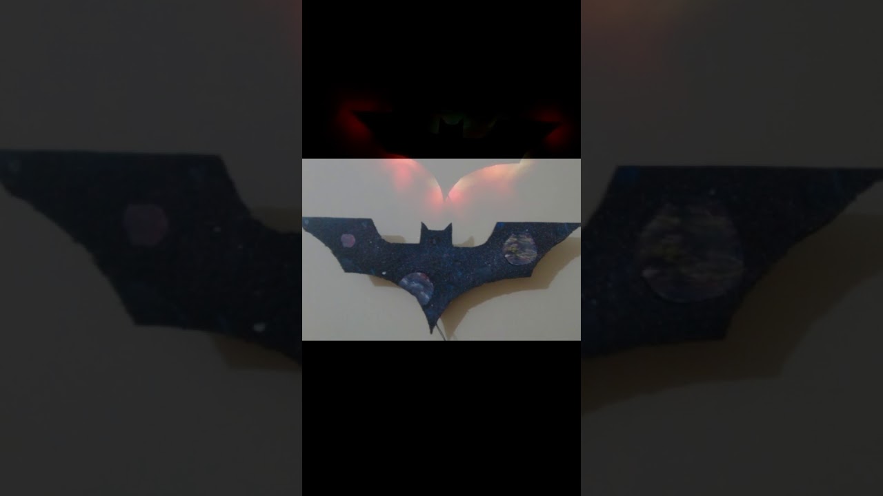 DIY: BATMAN LOGO (GLOWING MULTICOLORS)