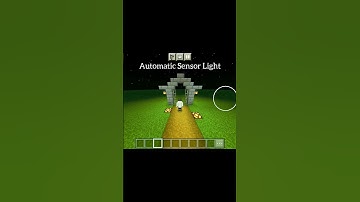 Automatic Sensor Light In Minecraft #shorts #viral #minecraft