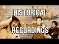 Historical recordings from the beginning of the 20th century