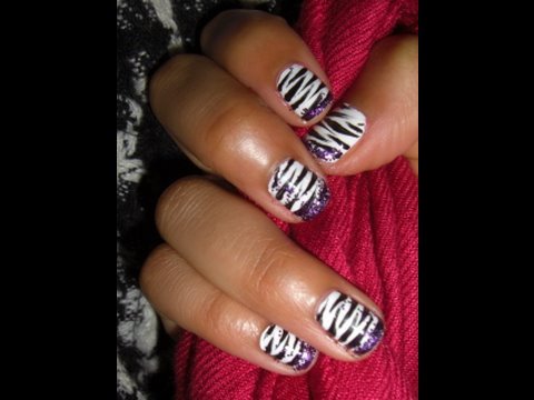 $5: Zebra Print Nails!!