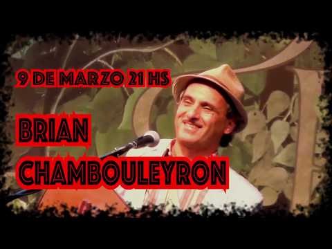 Brian Chambouleyron en el Teatro de la Media Legua el 9 de marzo a las 21 hs.
