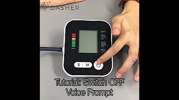 Tutorial How To Switch Off Voice Prompt Blood Pressure Monitor 