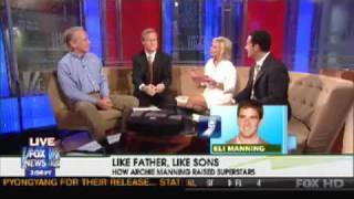 Eli Manning Surprises His Father Archie on Fox & Friends