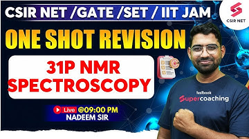 CSIR NET JRF Dec 2023 | Gate 2024 | 31P NMR Spectroscopy | Organometallic Chemistry | Nadeem Sir