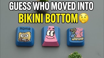 Painting SpongeBob, Patrick & Gary on Keyboard Keycaps! 🎨💛 (Welcome to Bikini Bottom)