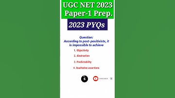 UGC NET 2023 PYQs | Research Aptitude UGC NET | UGC NET Paper 1 PYQs #ugcnet #shorts
