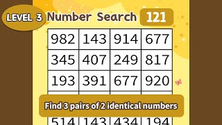 Don't Ignore Forgetfulness! Strengthen Your Brain with Number Matching Games Now! 3-121 screenshot 4