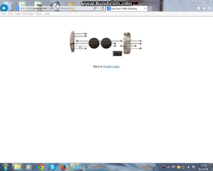 Les Paul's 96th Birthday - Google Doodle