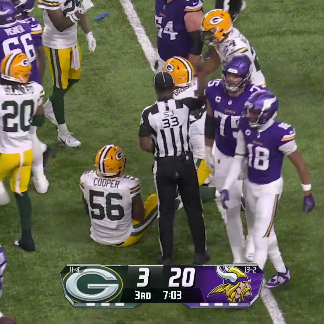 Karl Brooks with a Fumble Recovery vs. Minnesota Vikings