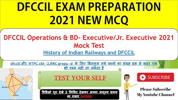 DFCCIL Operations & BD- Executive/Jr. Executive 2021 Mock Test, part - 4