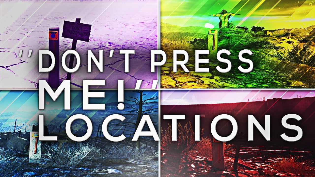 All ''Don't Press Me!'' Button Easter Egg Locations! YouTube