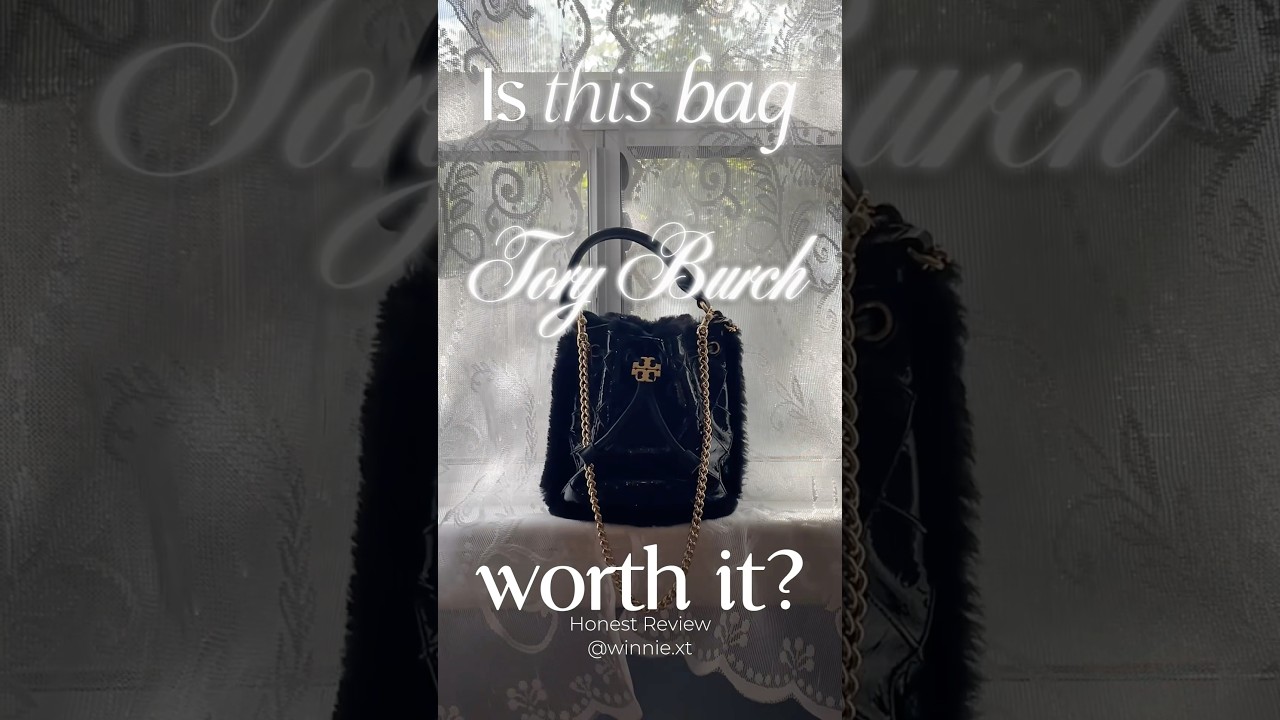 Tory Burch Fleming Patent Bucket Bag Review 