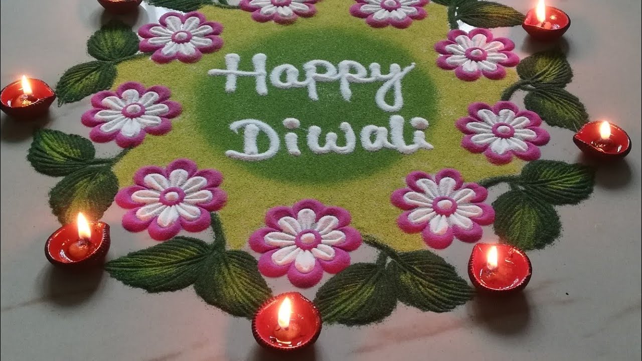 Effortless as well as life changing rangoli hack | HAPPY DIWALI ...