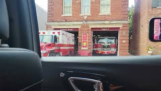 Washington DC fire department Engine 5 and ambulance 3