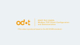 How to test ODOT PLC DU03L as Modbus TCP Client with IEC61499 function blocks?