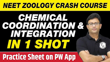 CHEMICAL COORDINATION AND INTEGRATION in One Shot - All Theory, PYQs | Class 12 | NEET