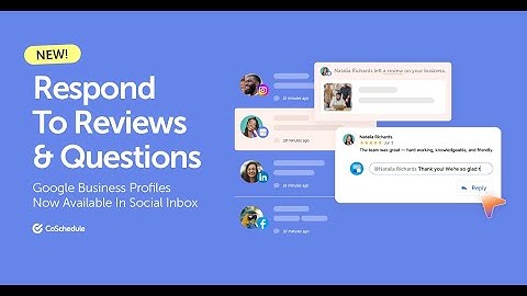 Respond To Google Reviews With New Social Inbox Integration: Google Business Profiles