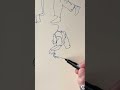 Continuous-line (reference used) #continuouslinedrawing #freehanddrawing #drawing