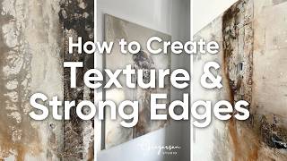 How to Create Texture & Sharp Edges in Paintings Using Modeling Paste | Part 1 Guide