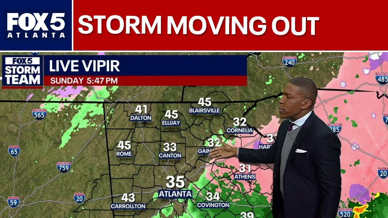 Winter storm moving out of Georgia | FOX 5 News - YouTube