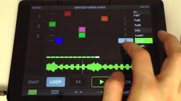 GrooveMaker 2 Tutorial Part 1/6 - Using the Matrix- Loop remixing app for iPad