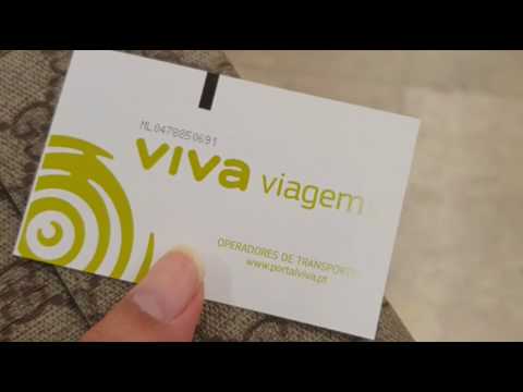Get travel card/viva gem card in Lisbon using machine