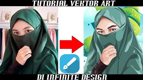 Cara Membuat Vektor Di infinite Design|Part 2(shading tangan, shading hijab&memasukan background)