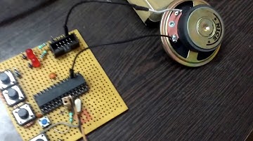 8OHM Speaker Interfacing with ATmega8 DEMO