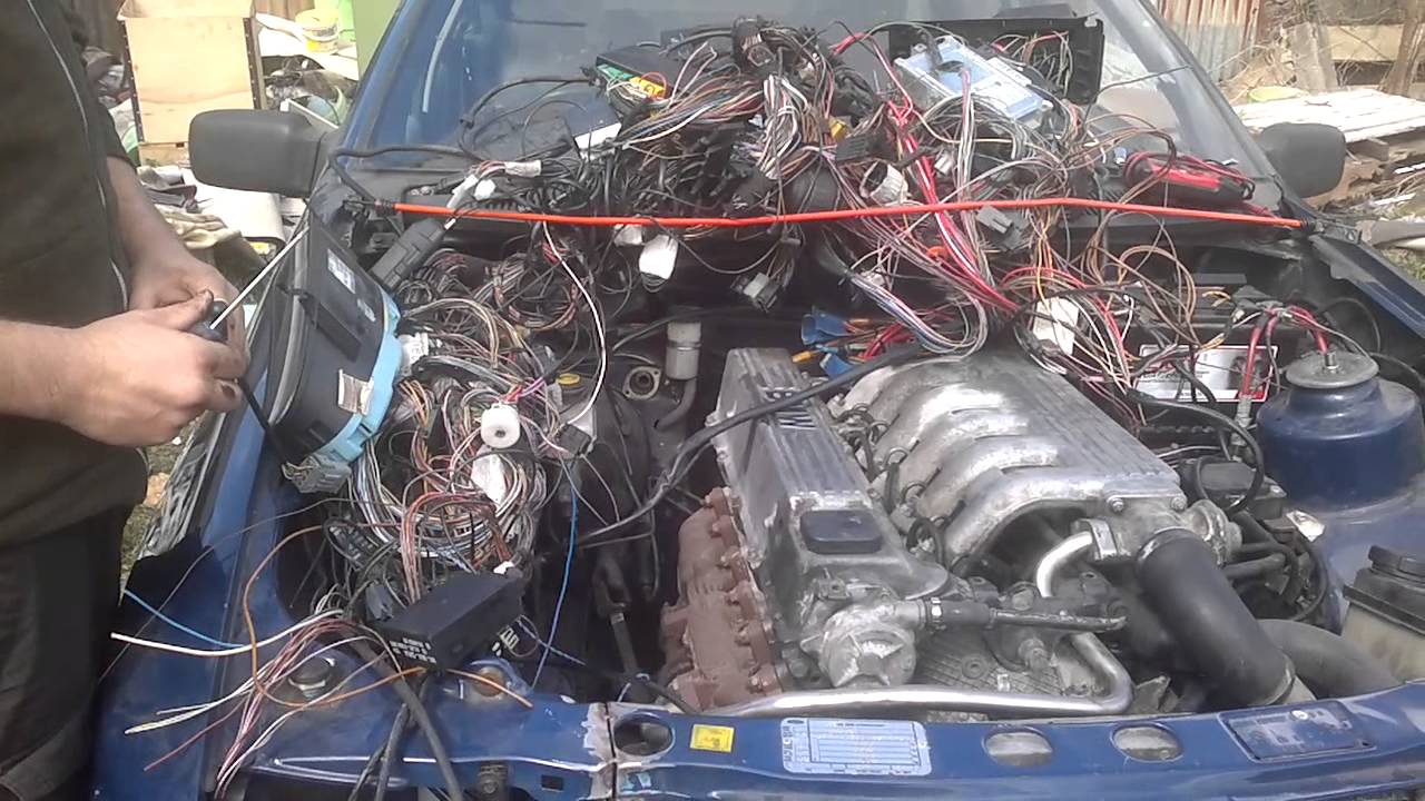 bmw 325tds engine in a ford sierra YouTube