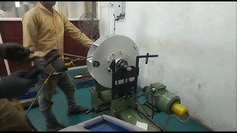 Balancing of impeller fan on horizontal balancing machine - Precibalance