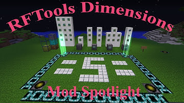 RFTools Dimensions Spotlight (Minecraft 1.10)