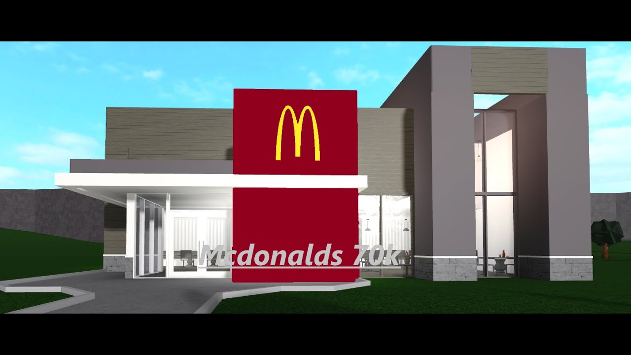 Mcdonalds 70k Bloxburg Roblox Youtube - roblox bloxburg mcdonald s speed build and tour youtube roblox