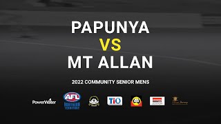 Papunya v Mt Allan | Grand Final, 2022 TIO CAFL CDRC Community Senior Men