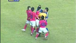 AFCアジアカップ2007  乱闘寸前のシーン