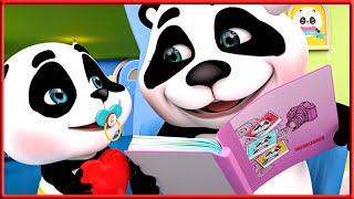 Baby Funny Kids Song  Kids Cartoon  Baby Panda, shark song  following in dads footsteps song .