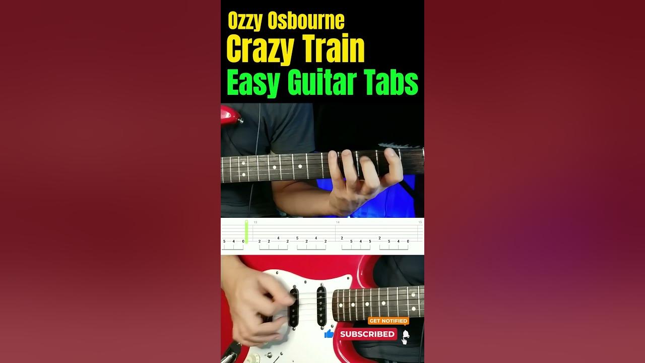 crazy train by ozzy osbourne tabs