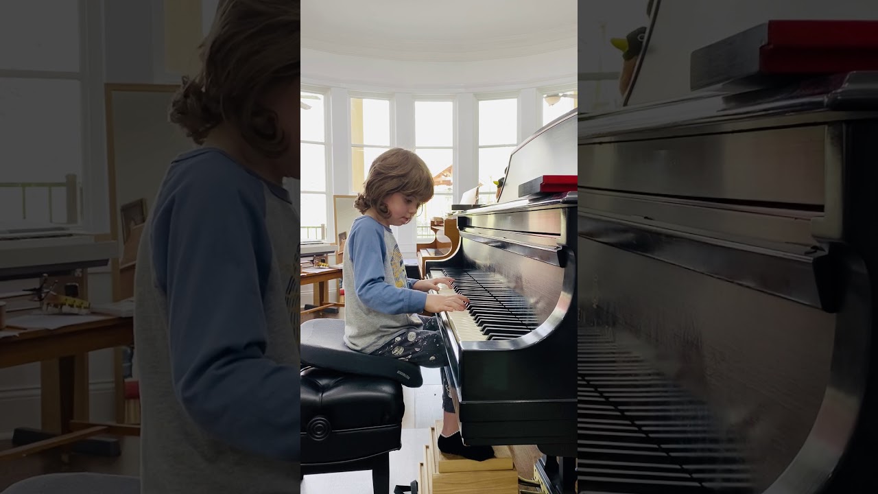 Xander Rynerson playing piano