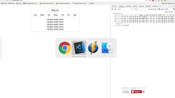 Rendering weeks for DatePicker