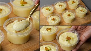 Mouthwatering Malai Rice Phirni | Eid Dessert Recipe | Rice Phirni Dessert | Delicious Malai Dessert