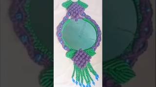 DIY Macrame Mirror Tutorial for beginners | #Macrame #diy #shorts