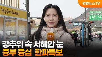 [날씨] 강추위 속 서해안 눈…중부 중심  한파특보 / 연합뉴스TV (YonhapnewsTV)
