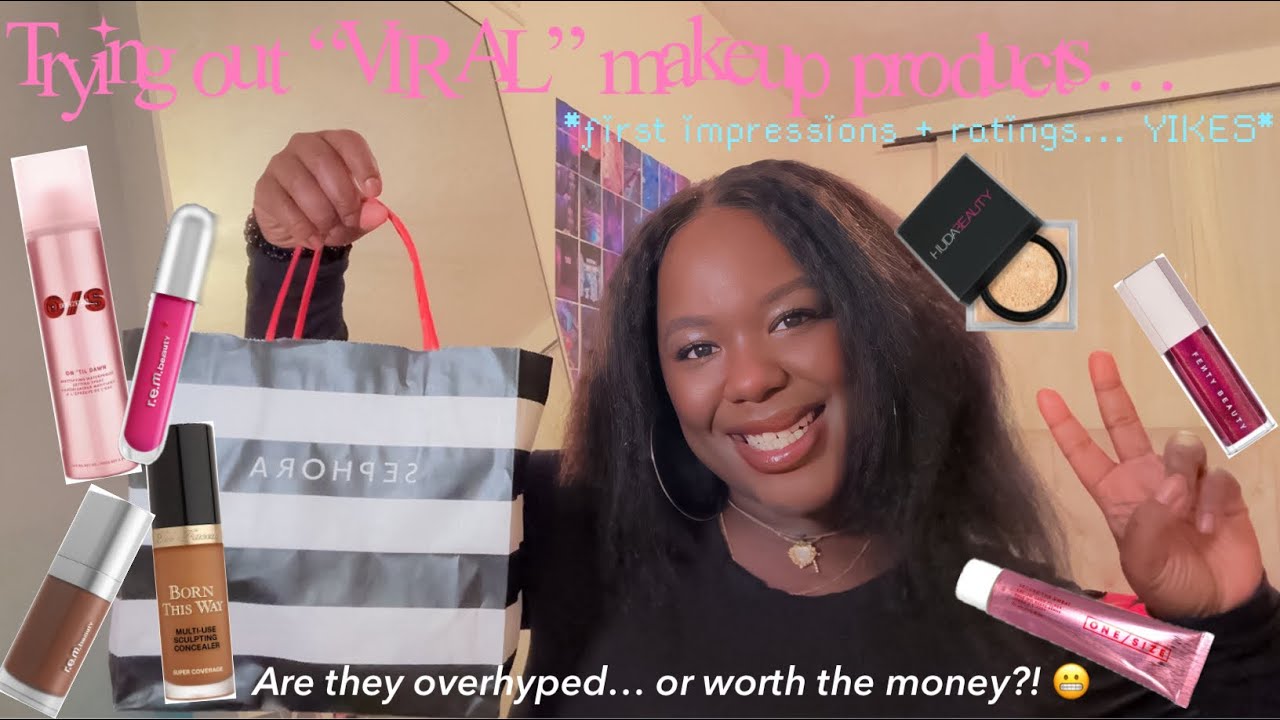 Trying out *VIRAL* makeup products ♡ *tiktok approved* || Dani x Lex
