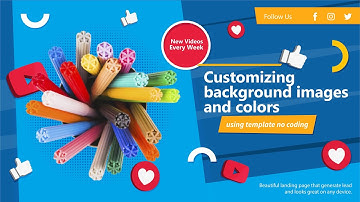 Customizing background image and color