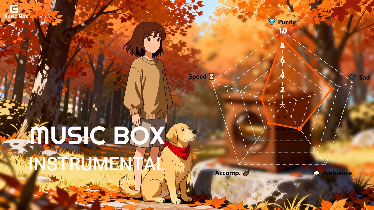 A Beautiful Heartache 🍂 Ghibli Style Music Box | Check Radar Chart