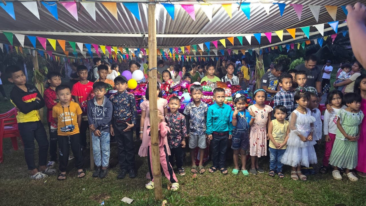 Children's day party carol song at katchal christmas 🎄 celebrate 