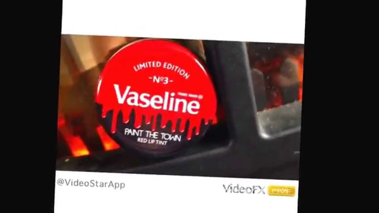 Vaseline paint the town red lip tint YouTube